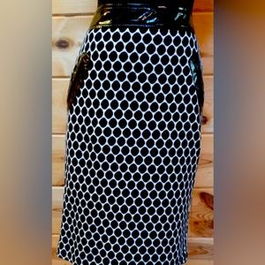 NWOT DM New York Polka Dot MIDI Skirt